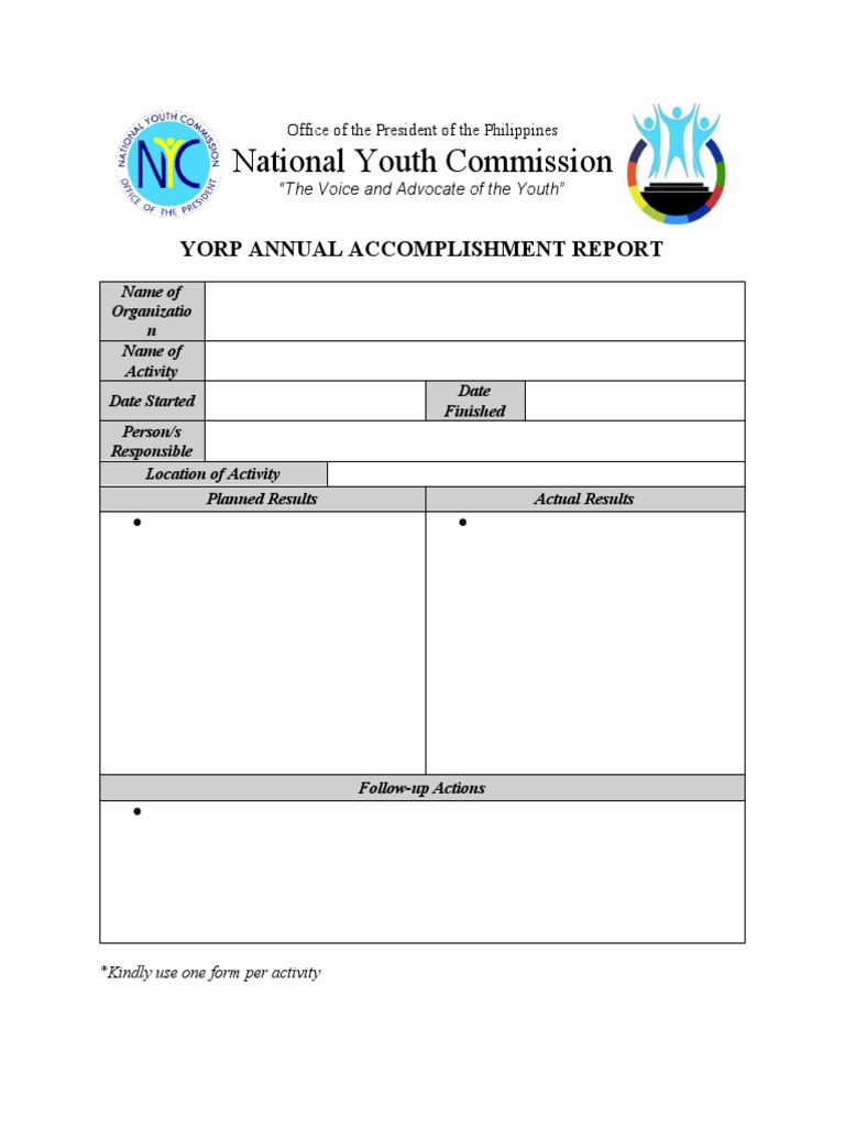 YORP Annual Accomplishment Report 2020 | PDF