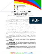 Executive Board Resolution No 001 S 2023