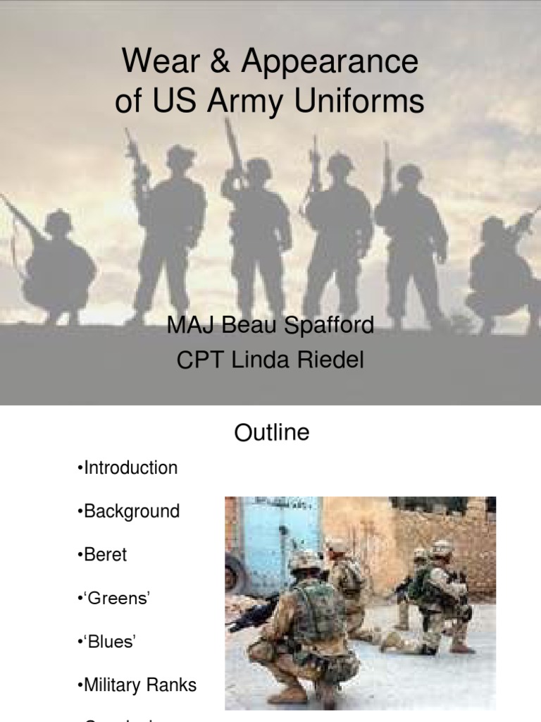Military Uniform Wear and Appearance PDF