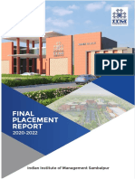 IIM Sambalpur Final Placement Report 2020-22