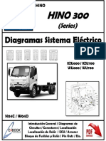 Diagrams Sistema Eléctrico / Wiring Diagram Electrical System Hino 300 XZU600 / XZU700 /WU600 / WU700