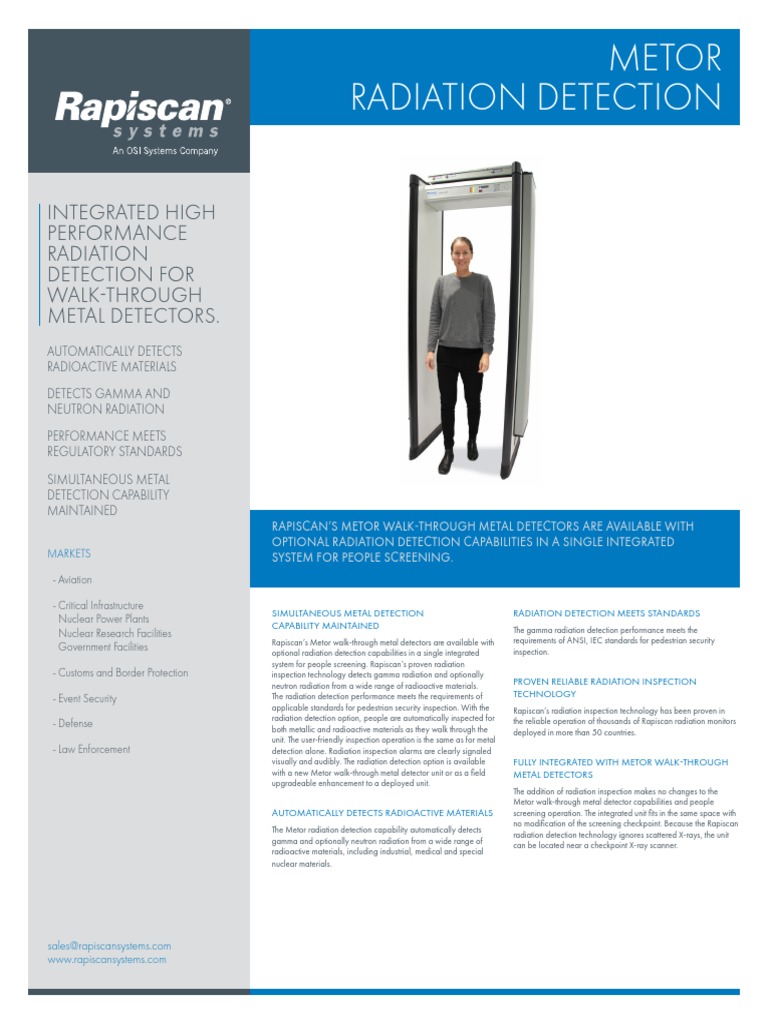 Metor Metal & Radiation Detector | PDF | Radioactive Decay | Gamma Ray