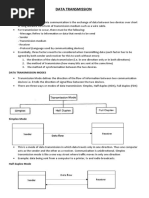 DATA TRANSMISSION Notes