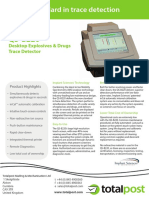 The New Standard in Trace Detection: Desktop Explosives & Drugs Trace Detector