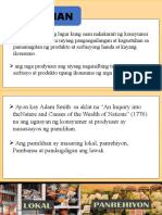 Konsepto at Mga Estruktura NG Pamilihan