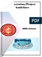 SODL Dissertation Guidelines