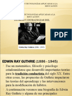 Maestría en Tecnologías Aplicadas a la Educación: Teorías del Conductismo de Edwin Ray Guthrie