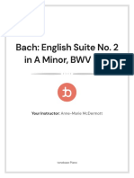 Bach - English Suite No. 2 in A Minor - Anne-Maire Mcdermott - Tonebase Annotated Edition