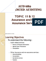 Topic 11 12 - Assurance and Non-Assurance Services