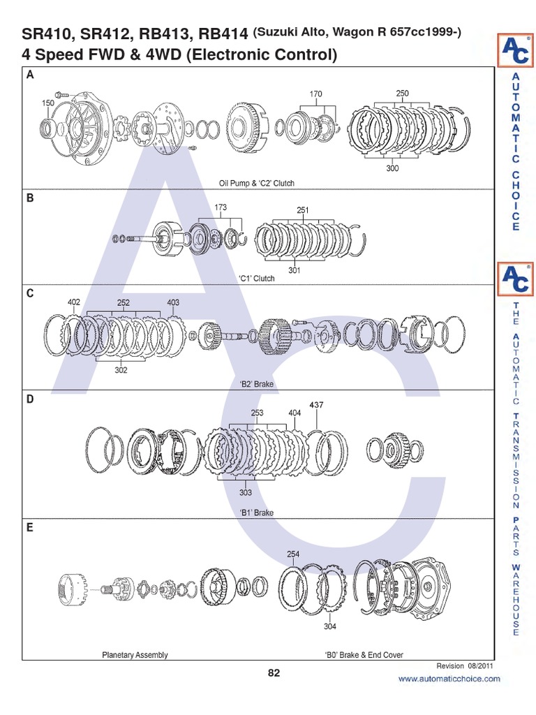 Aw sr410 sr412 sr413 | PDF | Four Wheel Drive | Manufactured Goods