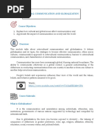 Module 2 - Communication and Globalization