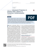 Risk of Subsequent Peripartum DCM