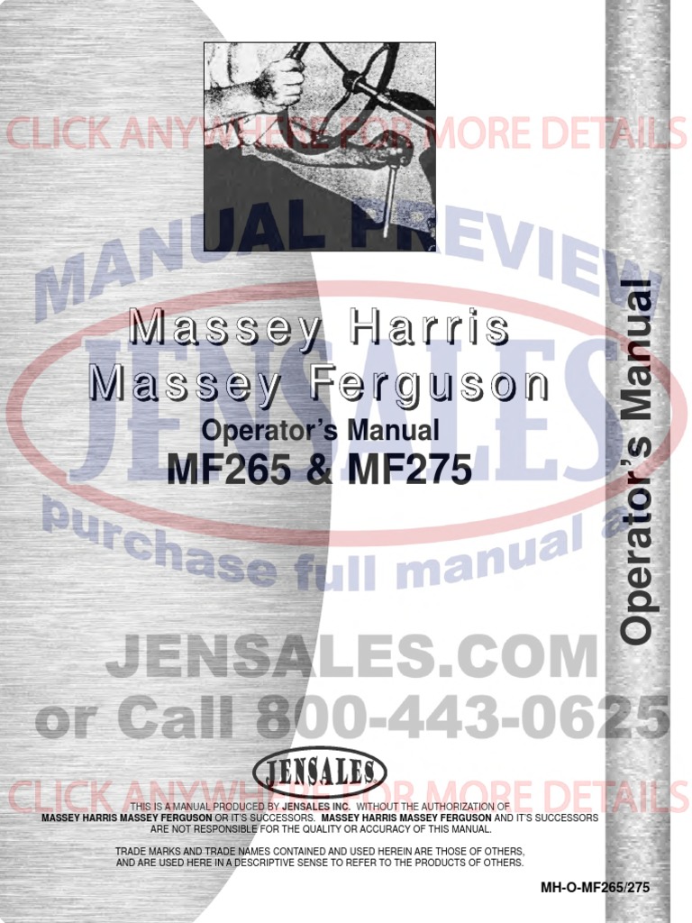 MASSEY FERGUSON 265 SERVICE MANUAL FREE DOWNLOAD PDF FREE DOWNLOAD intelligence overview