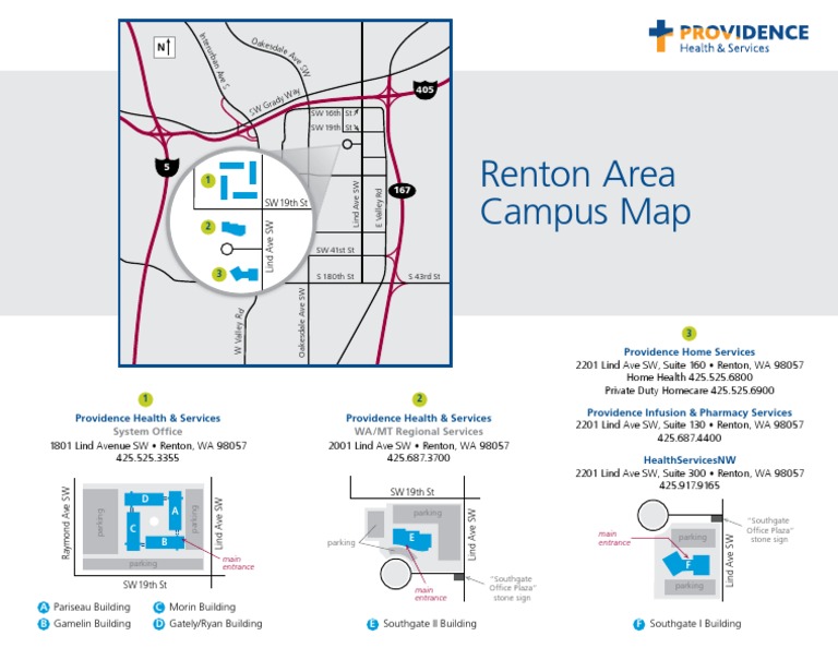 Renton Campus Map and Services Overview | PDF | Business