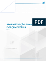 Administração Financeira e Orçamentária
