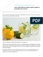 Remedii Eficiente Pentru Detoxifierea După Mesele Bogate