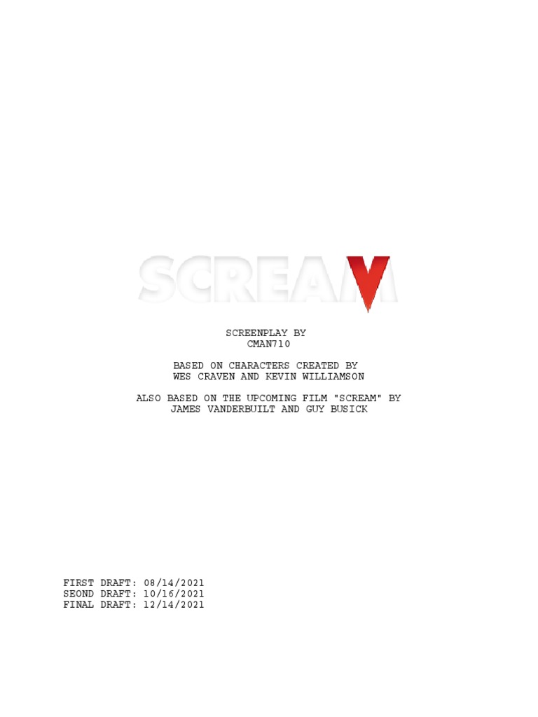 Scream 5 Final Draft | PDF
