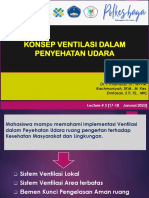 Lecture # 3 - Konsep Ventilasi Dalam Penyehatan Udara