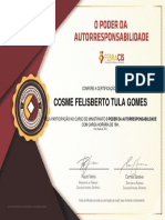 Certificado de Ministrante de Autorresponsabilidade