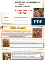 Literatura Española - Exposicion