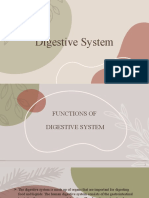 Functions and Diseases of the Digestive System