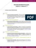 Boletín Informativo Legal Covid19 - Edición 7