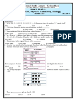 Home Test-2 Class 6 Maths, Physics, Chemistry & Biology Questions