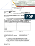 Form 6 Approval Binding