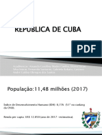 República de Cuba: dados demográficos e socioeconômicos