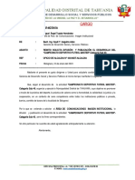 Carta #004 - Solicito Difuncion y Publicacion Campeonato Master