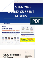 1-15 Jan 2023 Weekly Current Affairs Notes