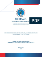 Los Derechos Laborales de Los Trabajadores en El Estado Ecuatoriano - Post Pandemia