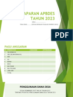 Paparan R-Apbdes Tahun 2023