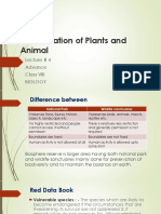 Conservation of Plants