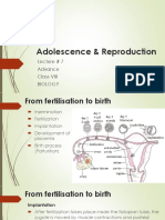 Adv - Adolescence and Reproduction - Lec Notes 7