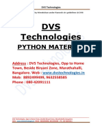 DVS Python Material