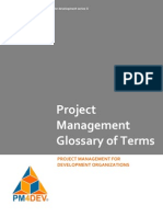 PM4DEV Project Management Glossary of Terms