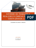Informe de Trabajos Realizados en Carena de Naves Costa Grande 3 y 4