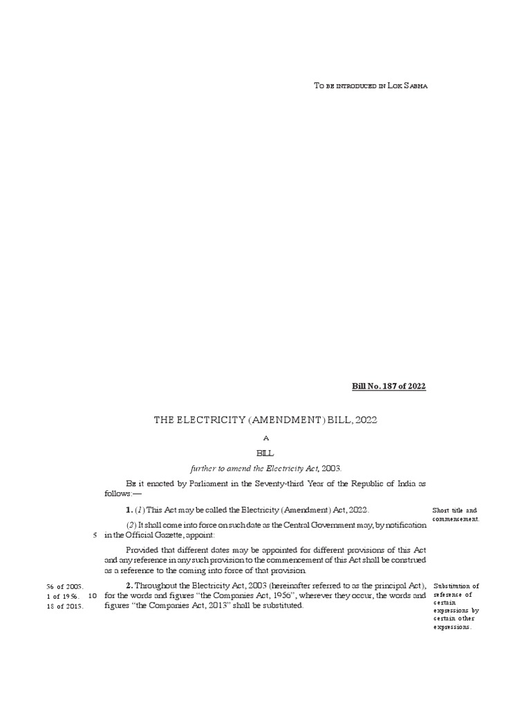 Electricity Amendment Bill Compressed 1 9 PDF Electrical Grid