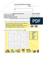 Evaluación de Formación Ética y Ciudadana - 6° - Derechos y Deberes