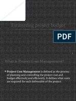 Project Cost Estimation and Budget Planning