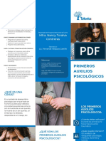 Tríptico Primeros Auxilios Psicológicos