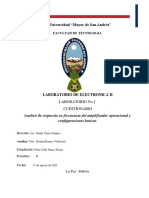 Análisis de respuesta en frecuencia del AO y configuraciones básicas