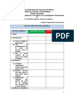 Lista de Cotejo Del Ensayo Académico