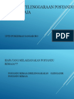 Materi Pembentukan Posyandu Remaja