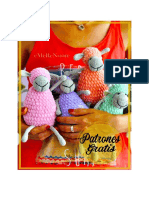 Oveja Lindo Amigurumi PDF Patron Gratis en Espanol