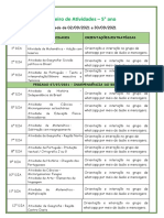 4 Etapa de Atividades 2021 5° Ano (Recuperação Automática)