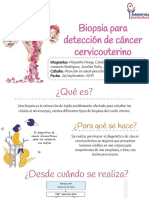 Biopsia cervical: diagnóstico de cáncer en