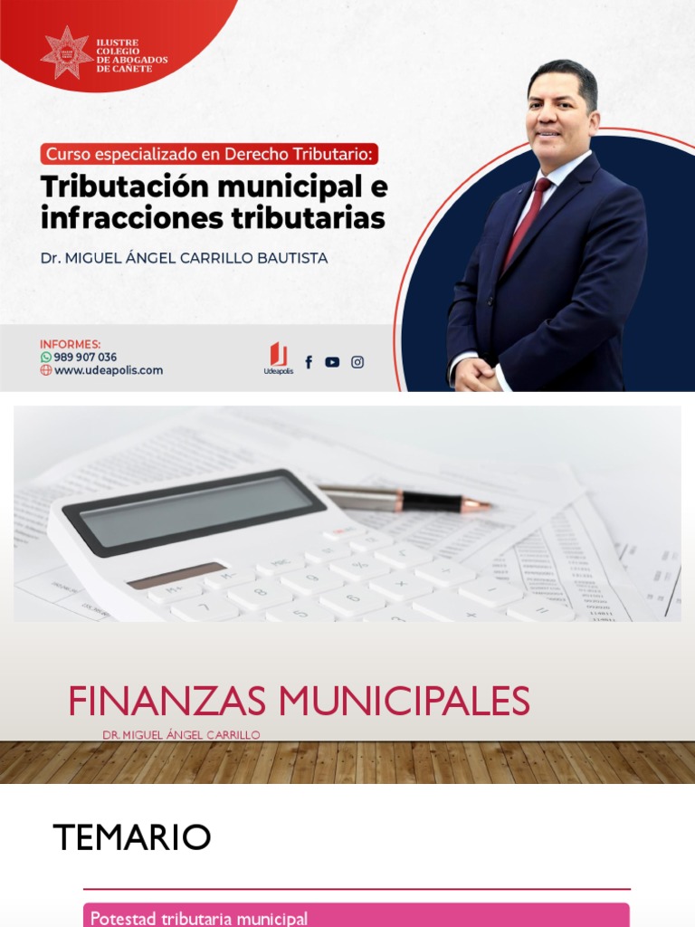 Potestad Tributaria Municipal en Perú | PDF | Impuestos | Área rural