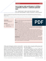 Efficacy of Interventions To Improve Motor Performance